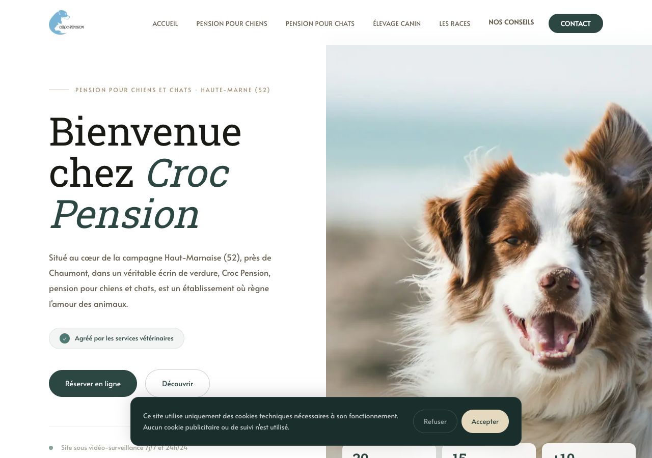 Maquette desktop — Croc Pension