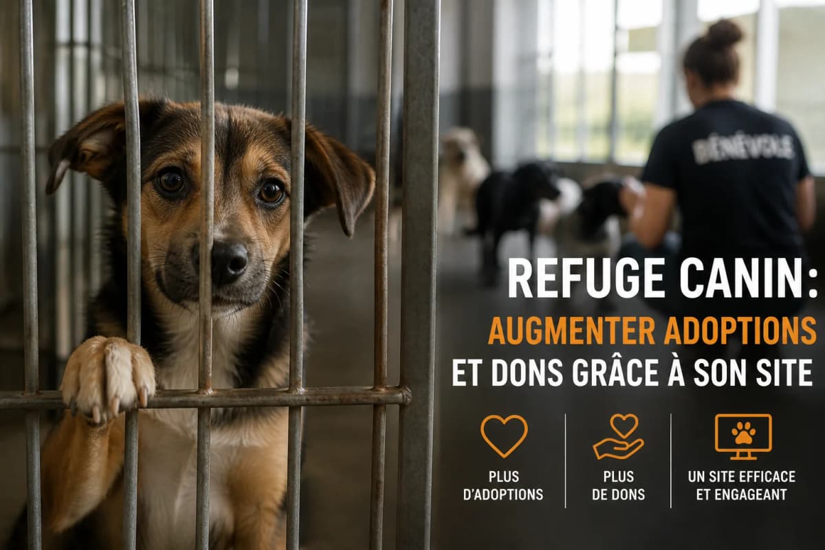 Refuge canin : augmenter adoptions et dons grâce à son site