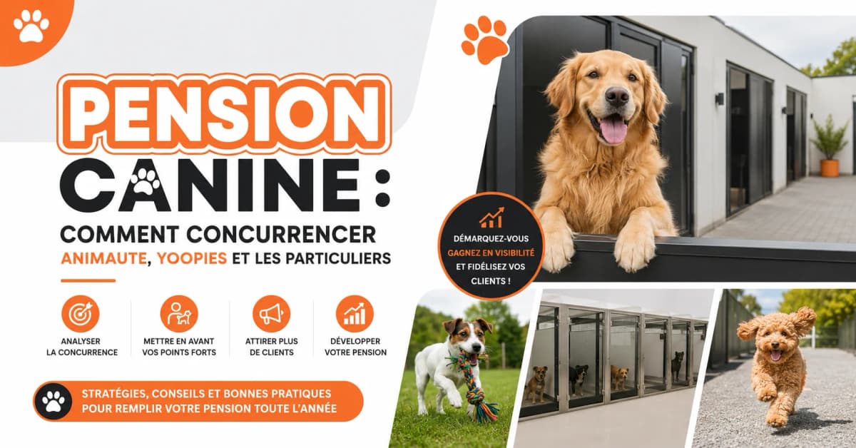 Pension canine : comment concurrencer Animaute, Yoopies et les particuliers