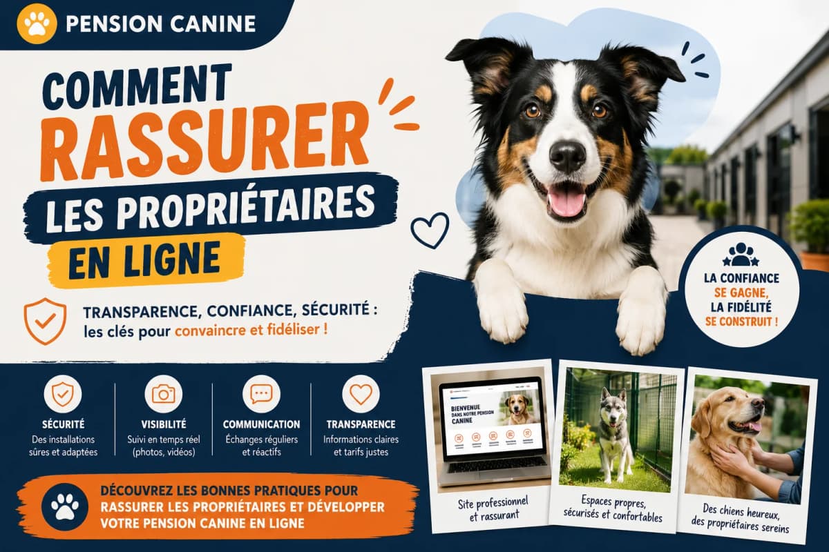 Pension canine : comment rassurer les propriétaires en ligne