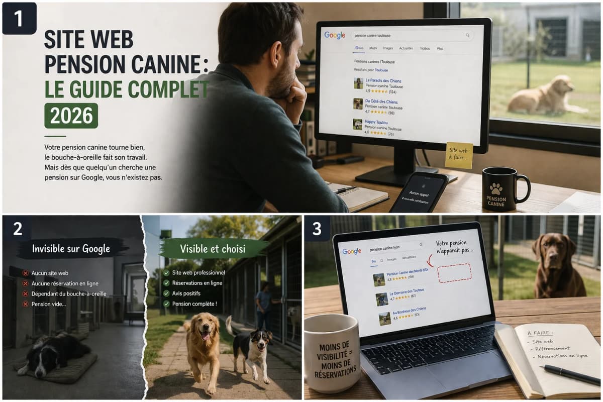 Site web pension canine : le guide complet 2026