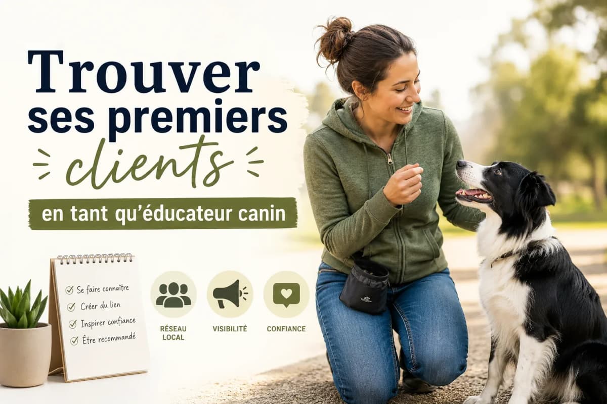 Trouver ses premiers clients en tant qu'éducateur canin