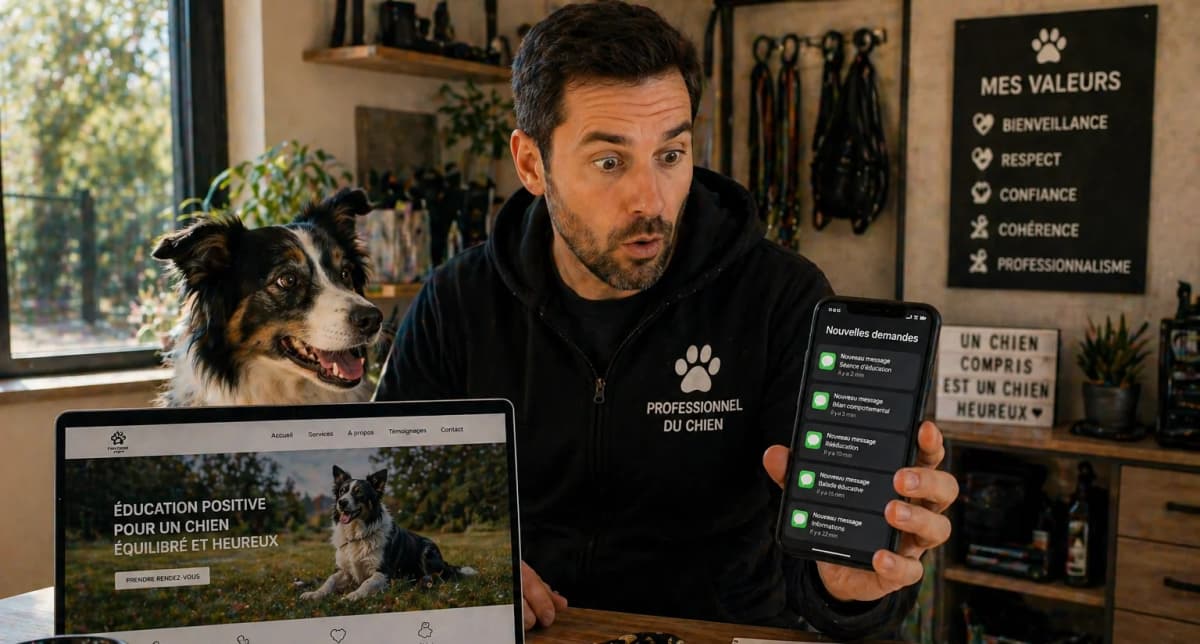 Professionnel du chien : pourquoi un site web change tout pour votre activité